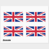 Sticker Rectangulaire Jack Pixel Union 8 bits (Feuille)