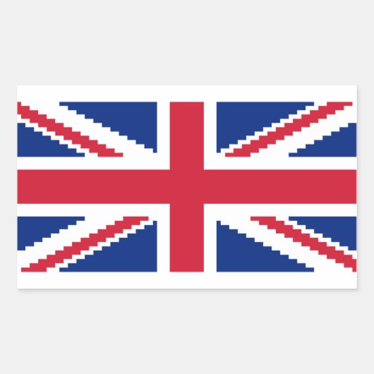 Sticker Rectangulaire Jack Pixel Union 8 bits (Devant)