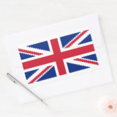 Sticker Rectangulaire Jack Pixel Union 8 bits (Enveloppe)