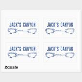 Sticker Rectangulaire Jack's Canyon Arizona Rock Escalade (Feuille)