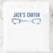 Sticker Rectangulaire Jack's Canyon Arizona Rock Escalade (Sac)
