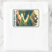 Sticker Rectangulaire Jacks Fork River Missouri Colors (Sac)