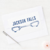Sticker Rectangulaire Jackson Falls Illinois Rock Escalade (Enveloppe)