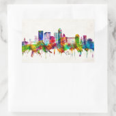 Sticker Rectangulaire Jacksonville Florida Skyline (Sac)