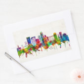 Sticker Rectangulaire Jacksonville Florida Skyline (Enveloppe)