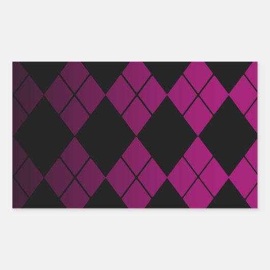 Sticker Rectangulaire Jacquard noir (Devant)