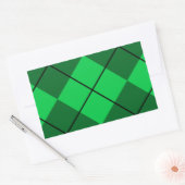 Sticker Rectangulaire Jacquard vert irlandais (Enveloppe)