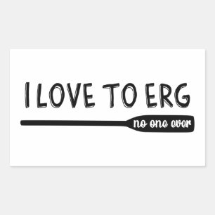 Sticker Rectangulaire J'adore faire de l'Erg mais personne n'aime vraime