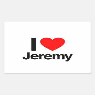 Sticker Rectangulaire j'adore jeremy