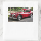 Sticker Rectangulaire Jaguar XK 120 FHC (Sac)