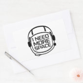 Sticker Rectangulaire J'Ai Besoin De Plus D'Espace (Enveloppe)