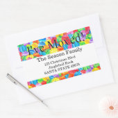 Sticker Rectangulaire J'ai Déplacé l'autocollant à l'aquarelle peinte à  (Enveloppe)