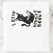 Sticker Rectangulaire J'ai lu des livres interdits Cat (Sac)