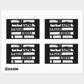 Sticker Rectangulaire J'Ai Lu Des Livres Interdits Refusés (Feuille)
