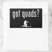 Sticker Rectangulaire J'Ai Quads Télémark Ski (Sac)