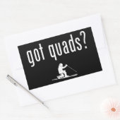 Sticker Rectangulaire J'Ai Quads Télémark Ski (Enveloppe)