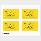 Sticker Rectangulaire J'ai spécifiquement demandé l'opposé de ce Meme (Feuille)