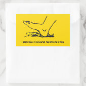 Sticker Rectangulaire J'ai spécifiquement demandé l'opposé de ce Meme (Sac)