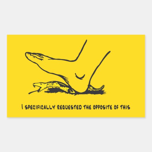 Sticker Rectangulaire J'ai spécifiquement demandé l'opposé de ce Meme (Devant)