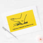 Sticker Rectangulaire J'ai spécifiquement demandé l'opposé de ce Meme (Enveloppe)