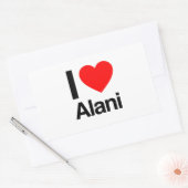 Sticker Rectangulaire j'aime alani (Enveloppe)