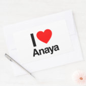 Sticker Rectangulaire j'aime anaya (Enveloppe)
