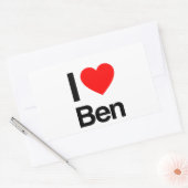Sticker Rectangulaire j'aime ben (Enveloppe)