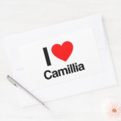 Sticker Rectangulaire j'aime camillia (Enveloppe)