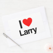 Sticker Rectangulaire j'aime larry (Enveloppe)