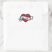 Sticker Rectangulaire J'Aime Le Tatouage De Ma Femme (Sac)