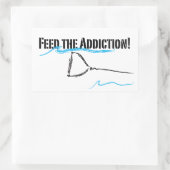 Sticker Rectangulaire J'aime l'eau (Sac)