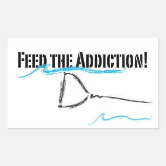 Sticker Rectangulaire J'aime l'eau