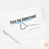 Sticker Rectangulaire J'aime l'eau (Enveloppe)