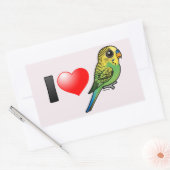 Sticker Rectangulaire J'aime les copines (Enveloppe)