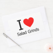 Sticker Rectangulaire J'Aime Les Grinds De Salade (Enveloppe)