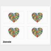 Sticker Rectangulaire J'aime les Légumes (Feuille)