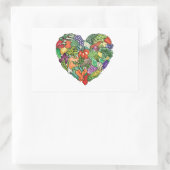 Sticker Rectangulaire J'aime les Légumes (Sac)