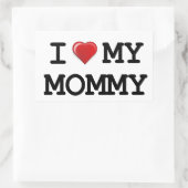 Sticker Rectangulaire J'Aime Ma Maman (Sac)