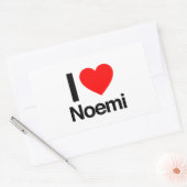 Sticker Rectangulaire j'aime noemi (Enveloppe)