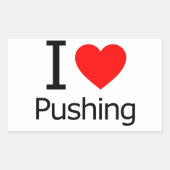 Sticker Rectangulaire J'Aime Pousser (Devant)