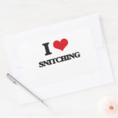 Sticker Rectangulaire J'Aime Snitching (Enveloppe)