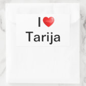 Sticker Rectangulaire J'aime Tarija (Sac)