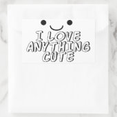 Sticker Rectangulaire J'Aime Tout Ce Qui Est Mal (Sac)