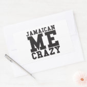 Sticker Rectangulaire Jamaïcain, fou (Enveloppe)