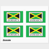 Sticker Rectangulaire Jamaïque (Feuille)