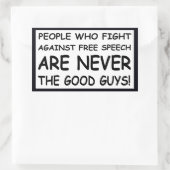 Sticker Rectangulaire Jamais Les Bons Gars ! (Sac)