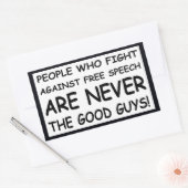 Sticker Rectangulaire Jamais Les Bons Gars ! (Enveloppe)