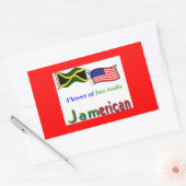 Sticker Rectangulaire jamérique (Enveloppe)