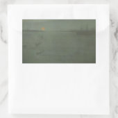 Sticker Rectangulaire James McNeill Whistler - Nocturne - Bleu et or (Sac)