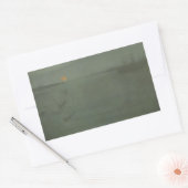 Sticker Rectangulaire James McNeill Whistler - Nocturne - Bleu et or (Enveloppe)